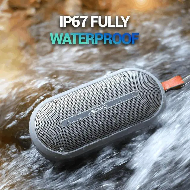 Alt view image 7 of 7 - Bluetooth Shower Speaker Waterproof - Small Portable Bluetooth Speaker Wireless with Clip - Powerful Bass and Louder Volume - Colorful Lights and Lightweight
