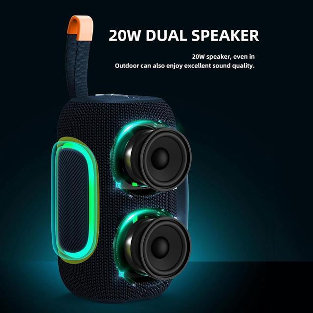 Alt view image 3 of 7 - Hopestar Series P65 - Portable Wireless Bluetooth Speaker with RGB Lights 360° Surround Stereo Bluetooth V5.3 Speakers for Party Outdoor and Room