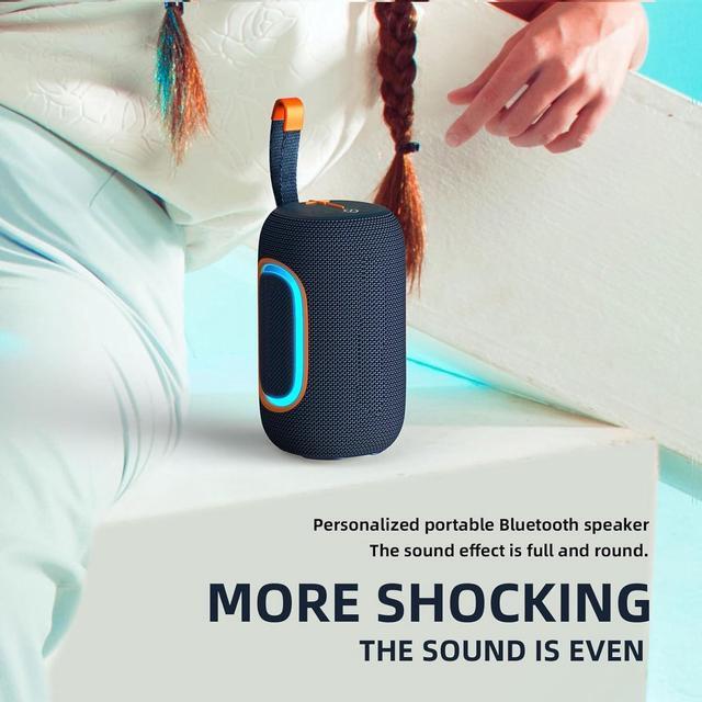 Alt view image 5 of 7 - Hopestar Series P65 - Portable Wireless Bluetooth Speaker with RGB Lights 360° Surround Stereo Bluetooth V5.3 Speakers for Party Outdoor and Room