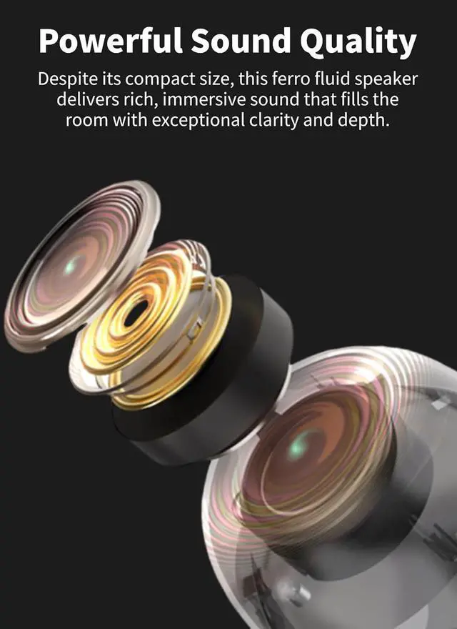 Alt view image 4 of 7 - Dancing Ferrofluid Speaker, Bluetooth5.3 Cordless Speaker, Magnetic Fluid Speaker with Colourful Light & Music Rhythm, Desktop Decorations, Creative Gifts, Cool Toys