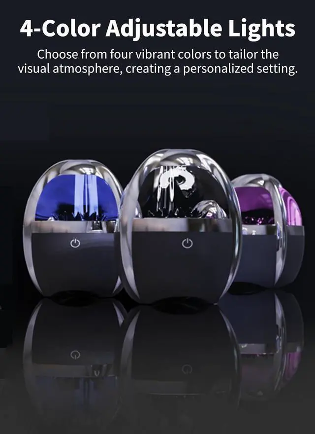 Alt view image 6 of 7 - Dancing Ferrofluid Speaker, Bluetooth5.3 Cordless Speaker, Magnetic Fluid Speaker with Colourful Light & Music Rhythm, Desktop Decorations, Creative Gifts, Cool Toys