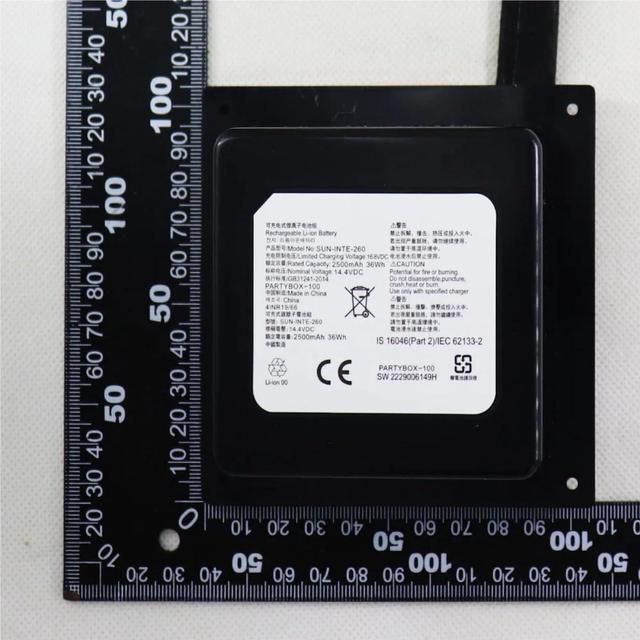 Alt view image 7 of 7 - 2500mAh Portable Bluetooth Speaker Battery SUN-INTE-260 - Compatible with JBL Partybox 100