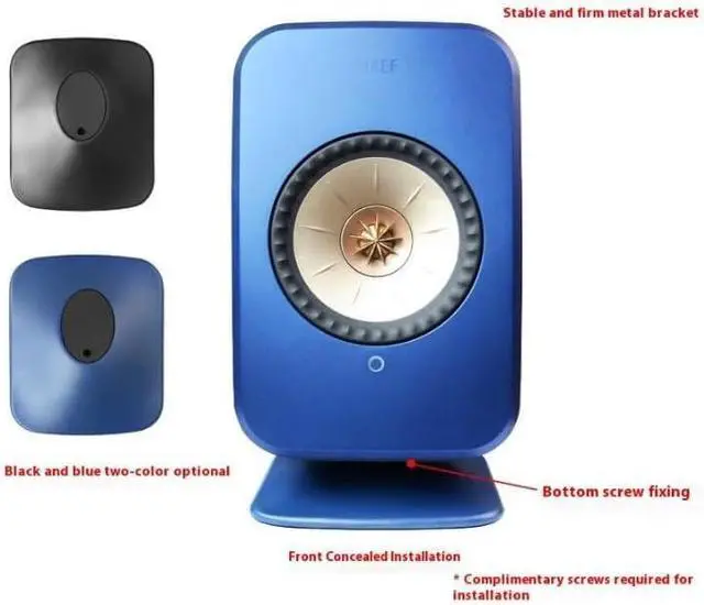 Alt view image 2 of 4 - Stand for KEF Lsxii Wireless Portable Bluetooth Speaker Mount Desktop Stand Holder (Blue)