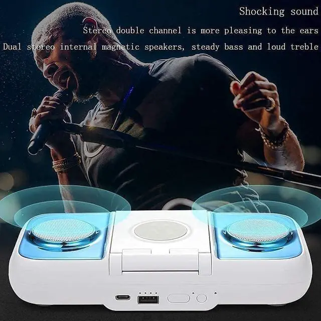 Alt view image 4 of 7 - Portable Waterproof Bluetooth Speaker, Wireless Outdoor Speaker Shower Speaker, with HD Sound, Support TF Card, Suction Cup, 12H Playtime, for Kayaking, Boating, Hiking(Pink)