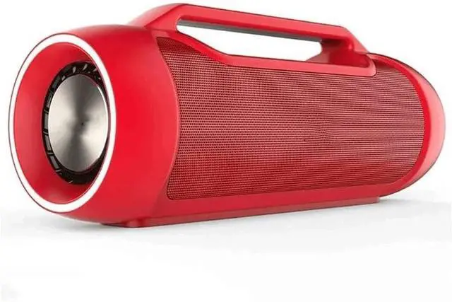 Main image of Portable Bluetooth Speakers, Speaker Loud Stereo Sound, Floating Stereo Pairing Bluetooth 5.0 Built-in Mic for Outdoors Camping(Red)
