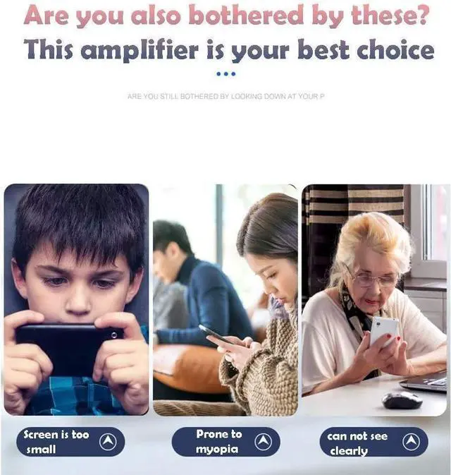 Alt view image 4 of 4 - 3D HD Blu-Ray Mobile Phone Screen Magnifier Projector, 16/20/26/32" Enlarger with Speaker & Bluetooth Remote Control, Foldable Portable Projector for Movies, Videos, Gaming  Universal Compatibility,