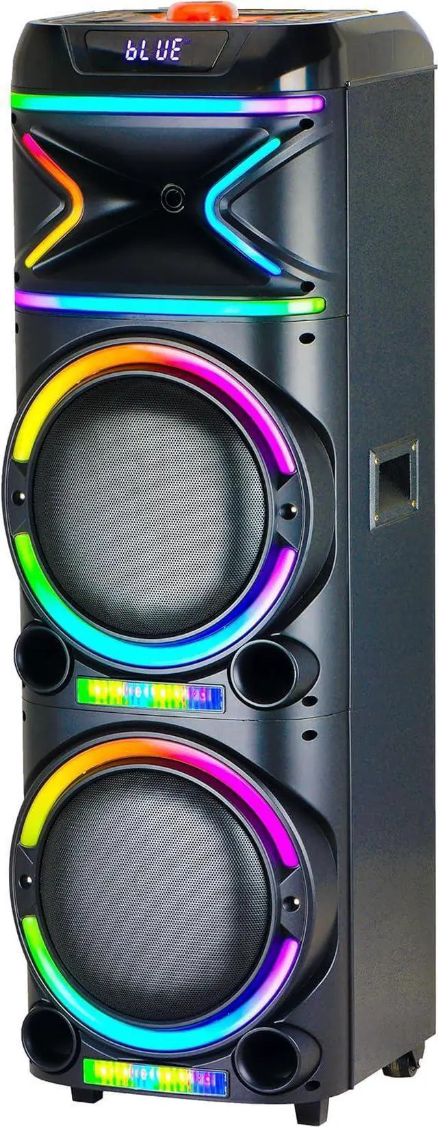 Alt view image 7 of 7 - AL-212 Wireless Bluetooth Speaker with LED Lighting - Portable Speaker with Dual 12'' of Blazing Power - High-Fidelity Sound - 10M(33ft) Wireless Range,for Home/Party/Outdoor,Gift