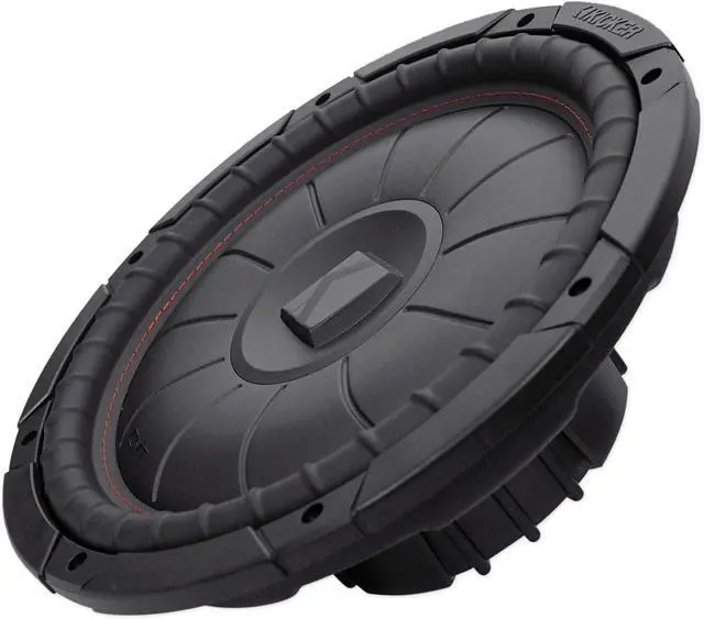 Alt view image 3 of 7 - Audiosavings Bundle: Kicker 43CVT124 COMPVT 800w 12" 4-Ohm SVC Shallow Slim Car Subwoofer Sub CVT12-4 Bundle with Rockville RPB25 40w Portable Bluetooth Speaker w/USB+Aux+Wireless Link (2 Items)