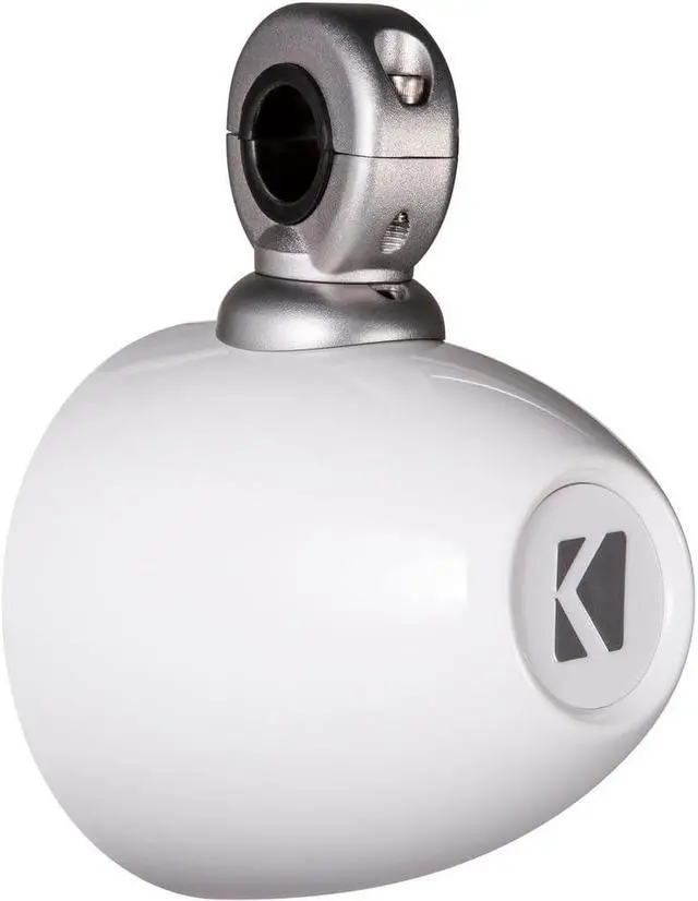 Alt view image 3 of 7 - Audiosavings Bundle: (1) Pair Kicker 40KMMTESW 4" Mini Marine Tower Enclosures in White Bundle with (1) Rockville Rock Everywhere Portable Bluetooth Speaker/Waterproof/Wireless Link (Items 3)