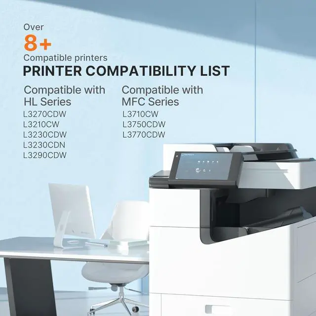 Alt view image 4 of 7 - E-Z Ink TN227 Compatible Toner Cartridge Replacement for TN-227BK/C/M/Y High Yield Brother TN227 TN227BK TN223 to use with HL-L3270CDW HL-L3230CDW HL-L3210CW HL-L3290CDW MFC-L3710CDW (4 Pack)
