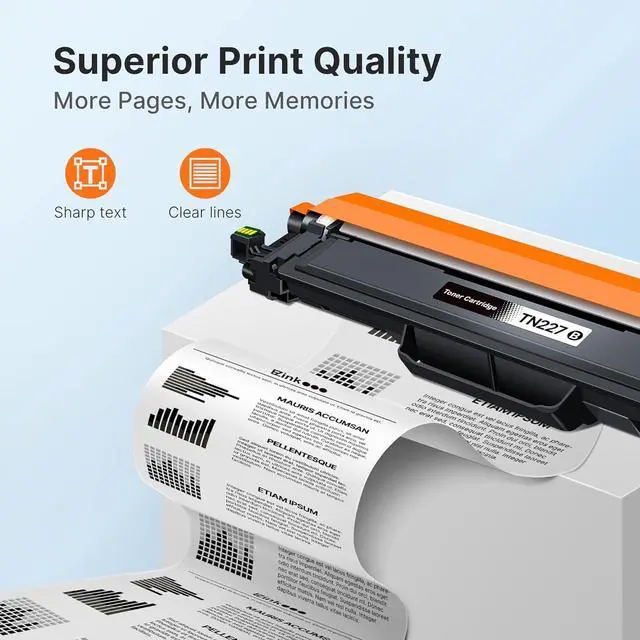Alt view image 3 of 7 - E-Z Ink TN227 Compatible Toner Cartridge Replacement for TN-227BK/C/M/Y High Yield Brother TN227 TN227BK TN223 to use with HL-L3270CDW HL-L3230CDW HL-L3210CW HL-L3290CDW MFC-L3710CDW (4 Pack)
