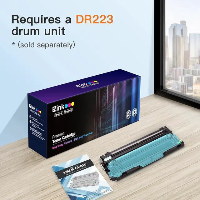 Alt view image 7 of 7 - E-Z Ink TN-227 TN227 Compatible Toner Cartridge Replacement for Brother TN227 TN-227 TN227BK/C/M/Y High Yield to use with HL-L3270CDW HL-L3230CDW HL-L3210CW HL-L3290CDW MFC-L3710CDW (5 Pack)