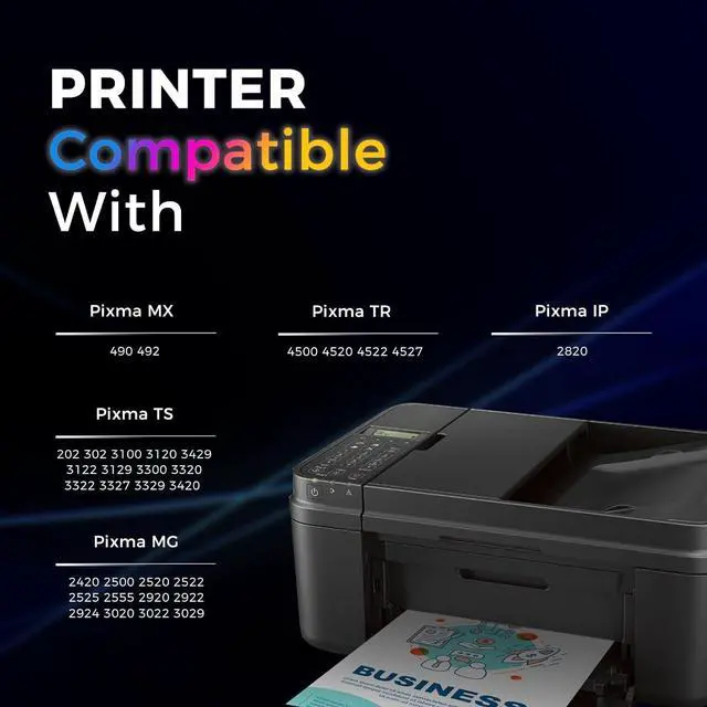 Alt view image 2 of 7 - HOTCOLOR ts3420 Ink cartridges Replacement for Canon Ink 243 244 PG-243 CL-244 for Canon pixma ts3420 Ink TS3400 TR4522 MG2524 (1Black/1Tri-Color, 2PK)