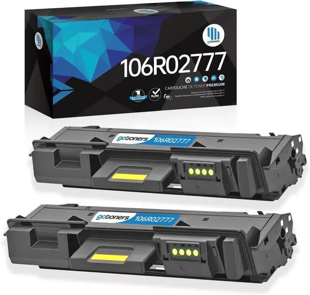 Main image of Gotoners 3215 3225 Compatible Toner Cartridge Work with Xerox WorkCentre 3215 3225 Phaser 3260 106R02777 106R02775 Printer Ink (Black, 2-Pack)