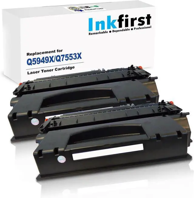 Main image of 2 Inkfirst Compatible Toner Cartridges Replacement for HP Q5949X Q7553X 49X 53X LaserJet 3390 3392 M2727 MFP M2727nf MFP M2727nfs MFP P2015 P2015d P2015dn P3015x1320 1320n 1320nw 1320t 1320tn