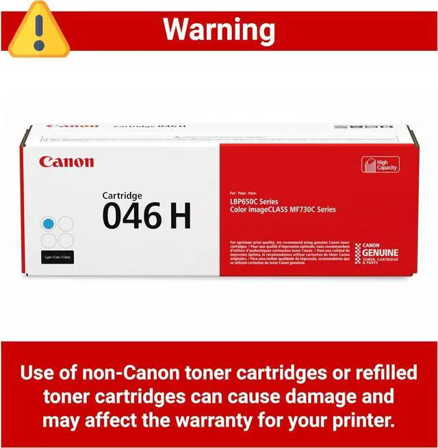 Alt view image 4 of 6 - Canon Cartridge 046H Cyan Genuine Toner Cartridge