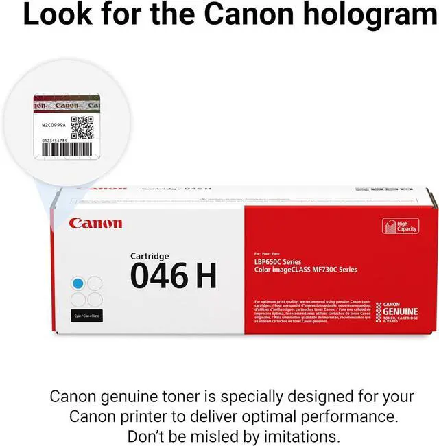 Alt view image 5 of 6 - Canon Cartridge 046H Cyan Genuine Toner Cartridge