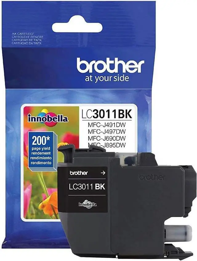 Alt view image 2 of 2 - Brother 2 Pack LC3011 Innobella Standard-Yield Ink Cartridge, 200 Pages Yield, Black