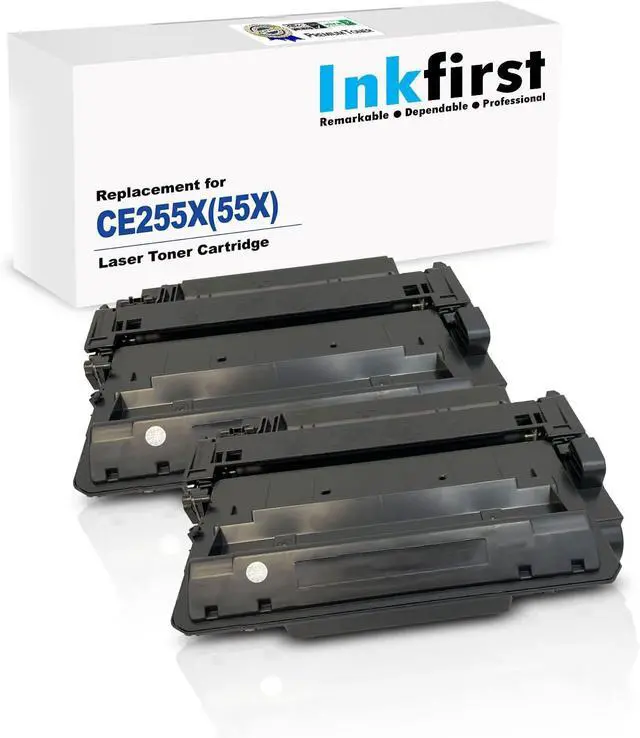 Main image of 2 Inkfirst Compatible Toner Cartridge CE255X 55X Replacement for HP CE255X 55X LaserJet Enterprise M521dn M521dw M525dn M525f P3015 P3015n P3015D P3015DN P3015X P3010 Enterprise Flow M525c