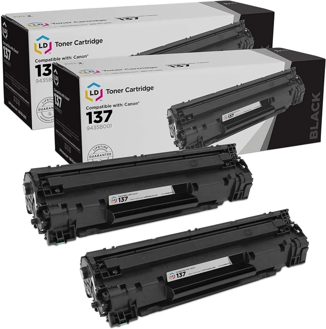 Main image of LD Products Compatible Toner Cartridge Replacement for Canon 137 9435B001 (Black, 2-Pack) for use in ImageCLASS D570, LBP151dw, MF212w, MF216n, MF217w, MF227dw, MF229dw, MF232w, MF236n & MF244dw