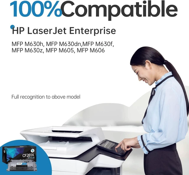 Alt view image 2 of 5 - Gotoners Replacement Toner CF281X 81X for HP LaserJet Enterprise MFP M630h M630dn M630f M630z M605 M606 M630 (Not for M604dn M604n)