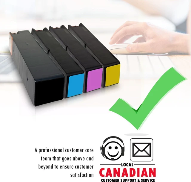 Alt view image 3 of 7 - 5 Inkfirst Compatible Ink Cartridges Replacement for HP 970XL 971XL CN625AM CN626AM CN627AM CN628AM (1Set + 1 Black) OfficeJet Pro X551dw X476dn X476dw X576dw X451dn X451dw Black Cyan Magenta Yellow