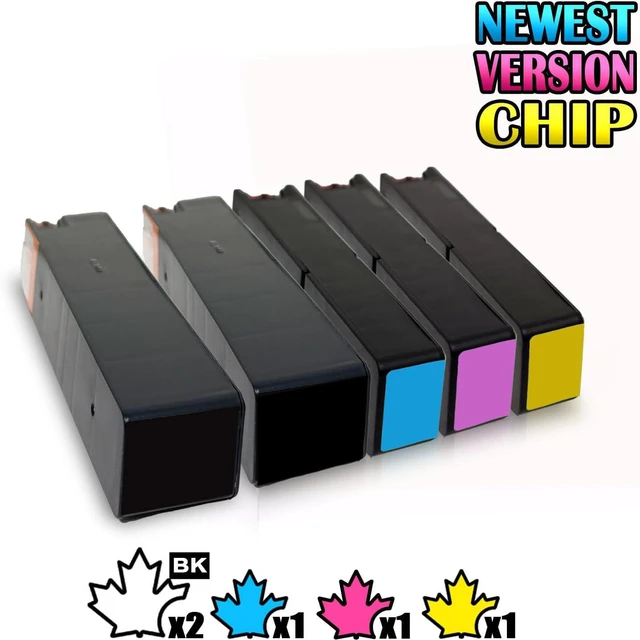 Alt view image 7 of 7 - 5 Inkfirst Compatible Ink Cartridges Replacement for HP 970XL 971XL CN625AM CN626AM CN627AM CN628AM (1Set + 1 Black) OfficeJet Pro X551dw X476dn X476dw X576dw X451dn X451dw Black Cyan Magenta Yellow