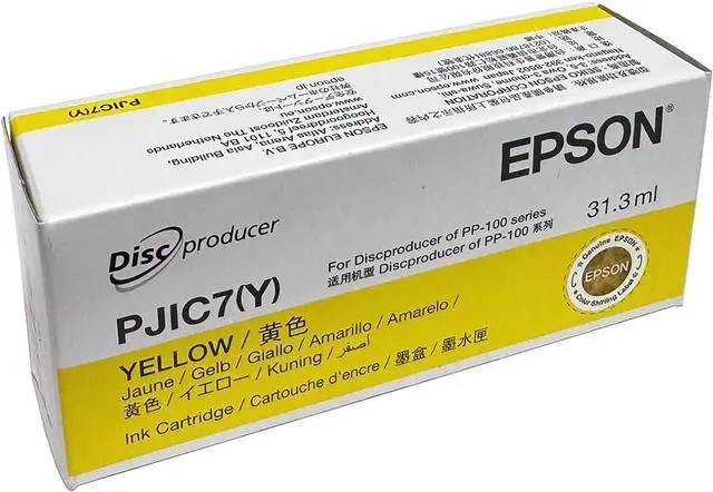 Alt view image 3 of 4 - Digital Yellow Ink Cartridge (1-Pack) for DiscProducer PP-100, PP-50, PP-100II, PP-100N, PP-100BD, PP-100AP in Retail Packaging