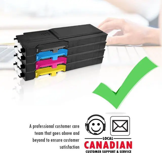 Alt view image 3 of 7 - 1 Set of 4 Inkfirst Compatible Toner Cartridges Replacement for Xerox 6655 WorkCentre 6655 6655i Black, Cyan, Magenta, Yellow
