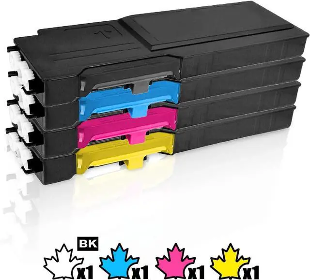 Alt view image 7 of 7 - 1 Set of 4 Inkfirst Compatible Toner Cartridges Replacement for Xerox 6655 WorkCentre 6655 6655i Black, Cyan, Magenta, Yellow