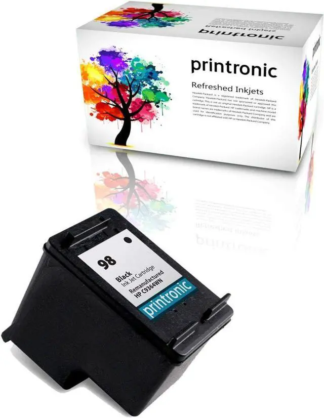 Main image of Printronic Remanufactured Ink Cartridge Replacement for HP 98 C9364WN (1 Black) - HP DesignJet 5940 DeskJet D4145 OfficeJet H470 6310 PhotoSmart C4100 D5060