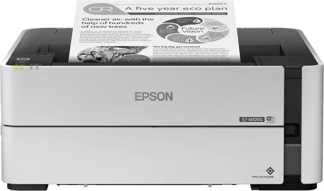 Alt view image 3 of 4 - Epson Workforce ST-M1000 Desktop Inkjet Printer - Monochrome, 5.9" x 14.8" x 13.7"