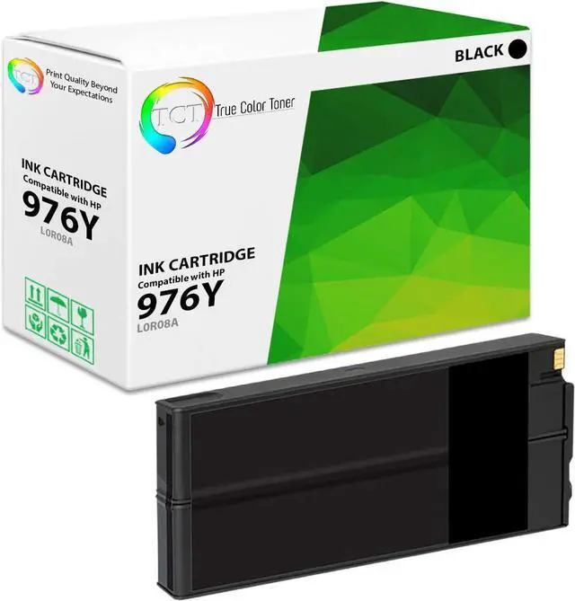 Main image of TCT 976Y Black Ink Cartridge - Compatible Replacement for HP 976Y L0R08A Black Extra High Yield Works with HP Pagewide Pro 552 577 Printers (17,000 Pages)