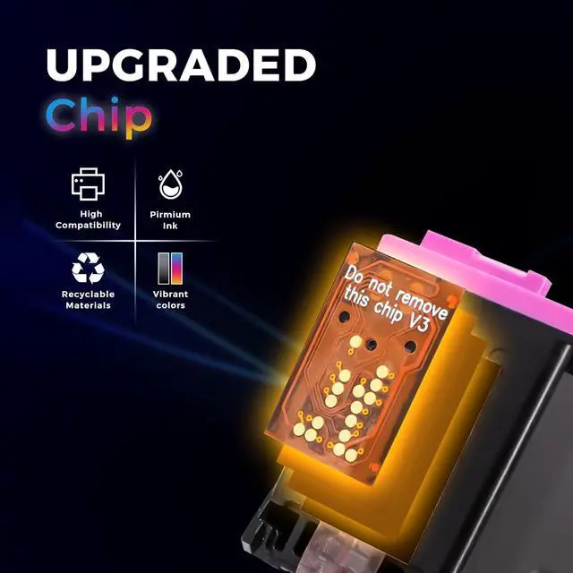 Alt view image 4 of 6 - HOTCOLOR 2 Pack 662XL (1 Black 1 Color) Replacement for HP 662XL HP 662 XL Ink Cartridge Deskjet Ink Advantage 2545 2546 2645 2646 3515 3516 Printer (CZ105AL/CZ106AL)