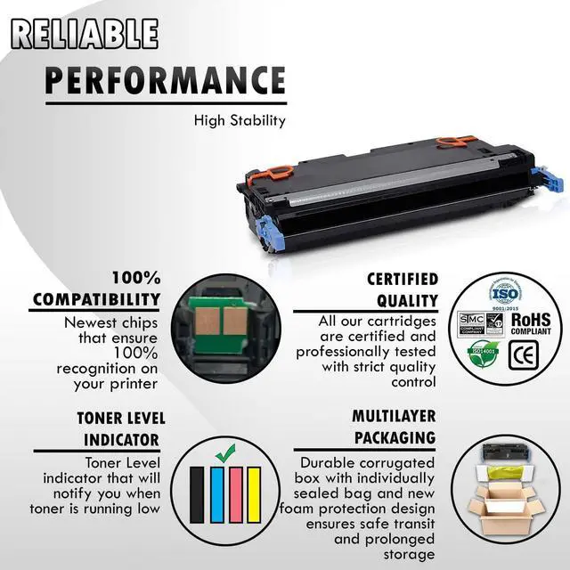 Alt view image 2 of 7 - Inkfirst Remanufactured Black Toner Cartridge Replacement for HP Q6470A 501A Color LaserJet 3600 3600N 3600DN 3800 3800DN 3800DTN 3800N CP3505DN CP3505N CP3505X