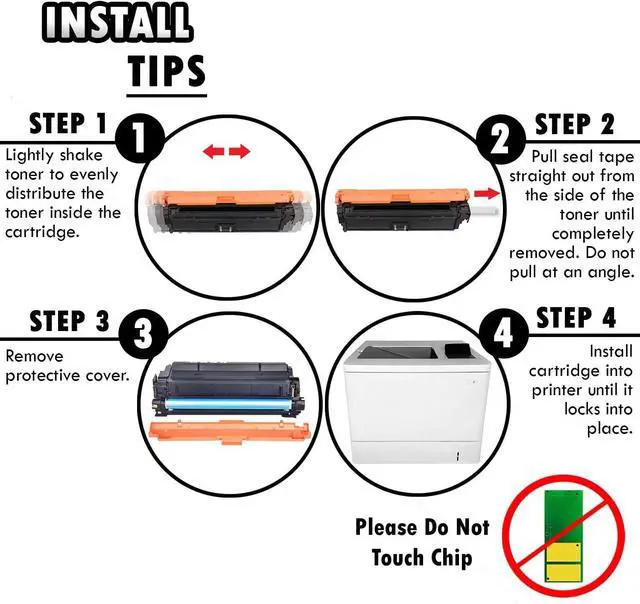 Alt view image 5 of 7 - Inkfirst Compatible Black Toner Cartridge Replacement for HP CF360X CF360A 508X 508A Color LaserJet Enterprise M552dn M553dn M553n M553x M577dn M577f Flow M577c M577z