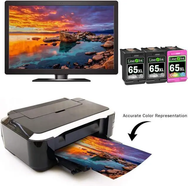 Alt view image 4 of 7 - Limeink 65XL Black Color Combo Remanufactured Ink Cartridge Replacement for HP Ink 65 HP65 XL HP65XL for Envy 5055 5052 5010 5070 5014 Deskjet 3755 3772 2600 3752 2652 2655 2622 2640 Printers, 3pk