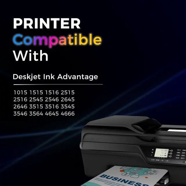 Alt view image 2 of 6 - HOTCOLOR 2 Pack 662XL (1 Black 1 Color) Replacement for HP 662XL HP 662 XL Ink Cartridge Deskjet Ink Advantage 2545 2546 2645 2646 3515 3516 Printer (CZ105AL/CZ106AL)