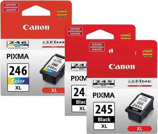 Main image of Canon CL-246XL Color Ink Cartridge & Two PG-245XL Black Cartridge Fine Ink Cartridge