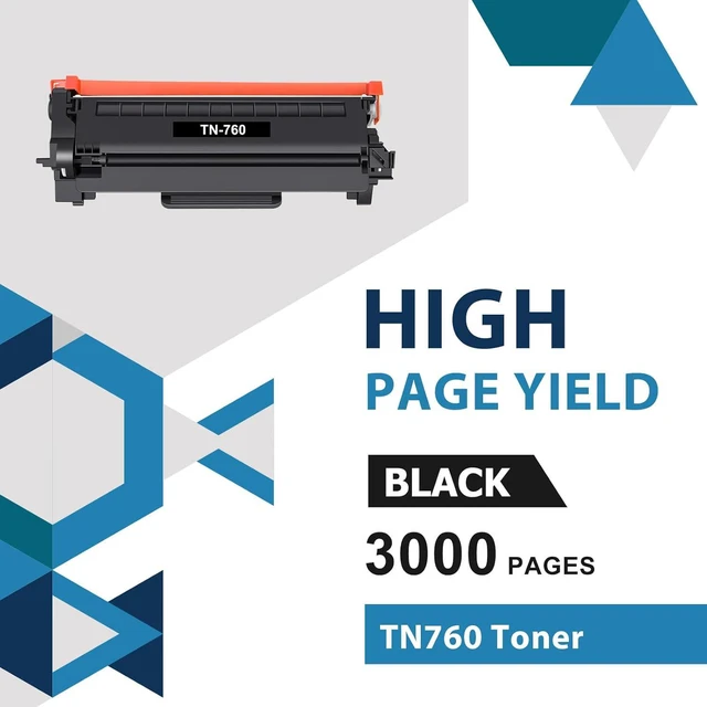 Alt view image 3 of 6 - TN760 TN-760 TN-730 TN730 Toner Cartridge 2-Pack High-Yield Black Compatible for Brother TN760 TN730 TN-760 TN-730 TN 760 730 for DCP-L2550DW HL-L2390DW MFC-L2710DW HL-L2370DW MFC-L2750DW Printer