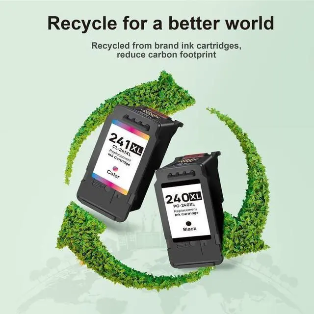 Alt view image 6 of 6 - PG-240 XL/CL-241 XL Ink Cartridges, Black/Tri-Color 2 Pack Replacement for 240xl 241xl PG-240XL CL-241XL for PIXMA MG3620, TS5120, MG2120, MG3120, MG4120, MG2220, MG3220, MG3520, 5756