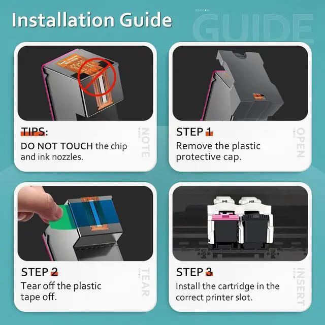 Alt view image 7 of 7 - PG-240 XL Black Ink Cartridges Replacement for Canon 240 Black Ink Cartridge 240xl PG-240XL PG240 PG 240 for Canon PIXMA MG3620 MG3600 TS5120 MG3520 MG2120 MX452 MX512 MX532 MX472 Printer(2 Pack)