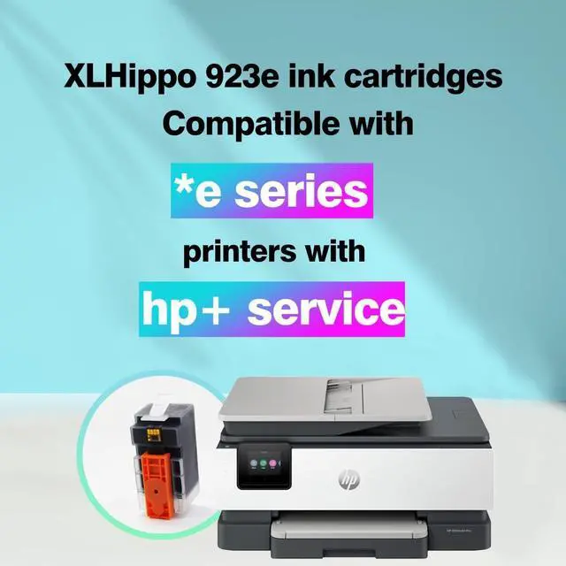 Alt view image 3 of 6 - 923e 923XL Black Replacement for HP 923 Black Ink Cartridgs for HP Printers Office Jet Pro 8125e 8135e 8138e 8139e 8130 8130e Series OfficeJet 8122e 8120 Series Printer(1 Pack 923 XL)