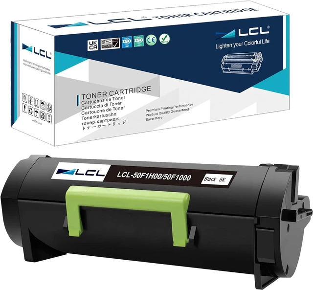 Main image of LCL Compatible Toner Cartridge for Lexmark 50F0HA0 500HA 50F1H00 501H (1-Pack,Black) for MS310d MS310dn MS312DN MS410d MS410dn MS415dn MS510dn MS610DN MS610DTN MS610DE MS610DTE