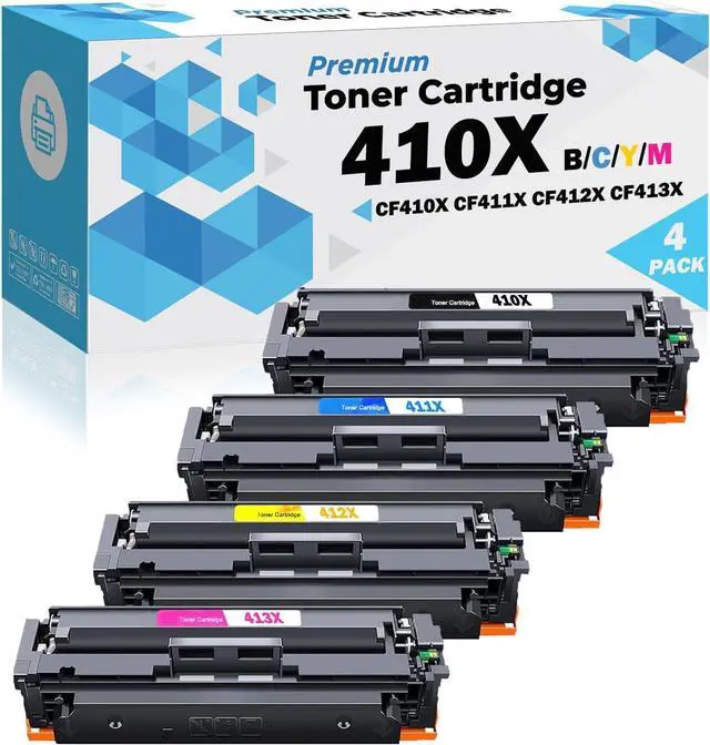Main image of Ultra Toner® Compatible Replacement for HP 410A HP 410X Toner Cartridge CF410X CF411X CF412X CF413X Color LaserJet Pro M452 M452dn M452dw M452nw MFP M377dw M477fdn M477fdw M477fnw (1 Set)