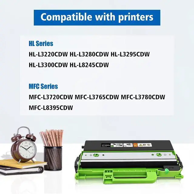 Alt view image 2 of 5 - WT-229CL WT229CL Waste Toner Box Compatible for Brother HL-L3220CDW HL-L3280CDW HL-L3295CDW HL-L3300CDW HL-L8245CDWMFC-L3720CDW MFC-L3765CDW MFC-L3780CDW MFC-L8395CDW Printer 50000 Pages