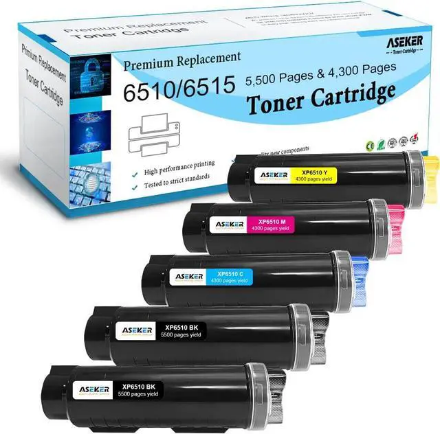 Main image of 6510 6515 Toner Cartridge Compatible for Xerox WorkCentre 6515DN 6515DNI 6515DNM 6515N Phaser 6510DN 6510DNI 6510DNM 6510N 5500&4300 Pages 106R03480 106R03690 106R03691 106R03692 ( 2BK/C/M/Y)
