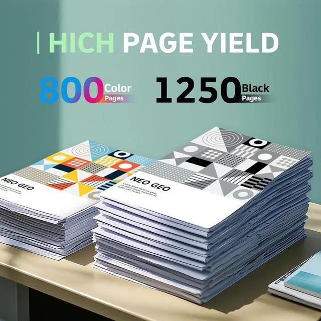 Alt view image 3 of 7 - 936 936e 936xl 936 XL Ink Cartridges Replacement for HP 936 936e 936 XL 936xl Ink Cartridges for HP Printers Combo Pack Works with OfficeJet 9120 OfficeJet Pro 9110 9120 9130 (4-Pack) (4)