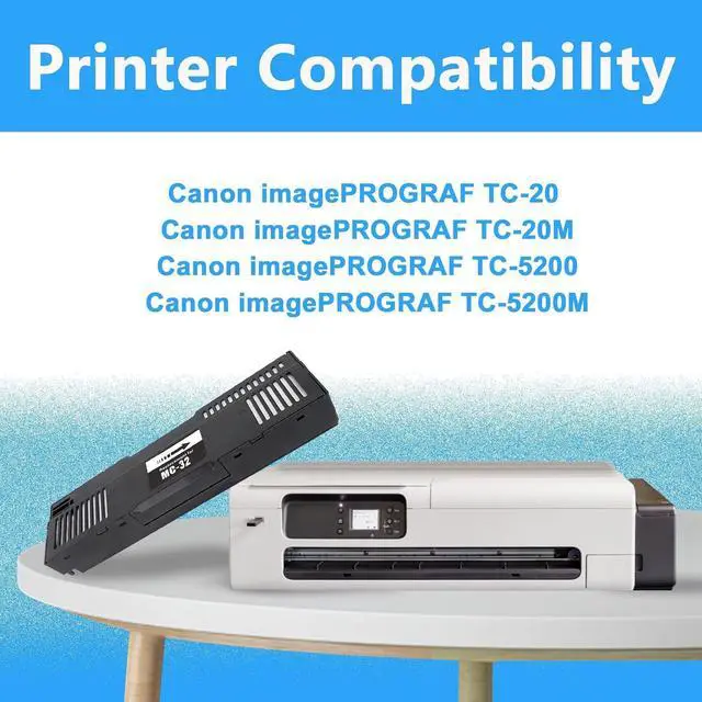 Alt view image 4 of 7 - LCL Compatible Waste Ink Bottle for Canon MC-32 Maintenance Cartridge (1-Pack) for Canon imagePROGRAF TC-20 TC-20M TC-5200 TC-5200M