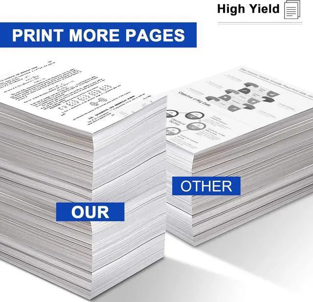 Alt view image 3 of 7 - TN660 TN-660 TN630 TN-630 Toner Cartridge 2 Pack High Yield Black Replacement for Brother TN 660 TN 630 MFC-L2720DW DCP-L2540DW MFC-L2700DW DCP-L2520D HL-L2320D MFC-L2740DW Printer Ink - with Chip